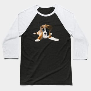 Boxer Cute Puppy Dog Baseball T-Shirt